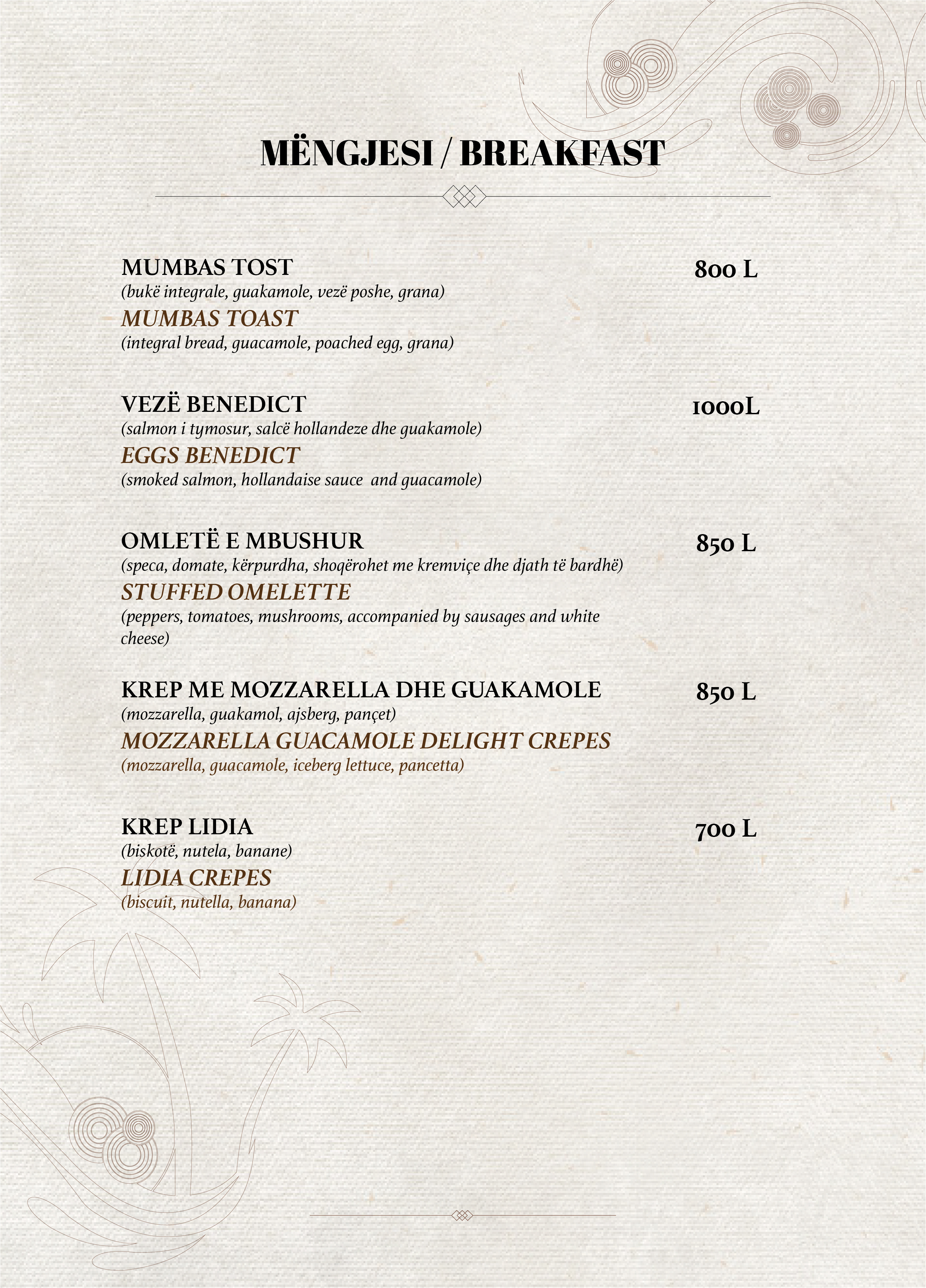 Menu Page 2