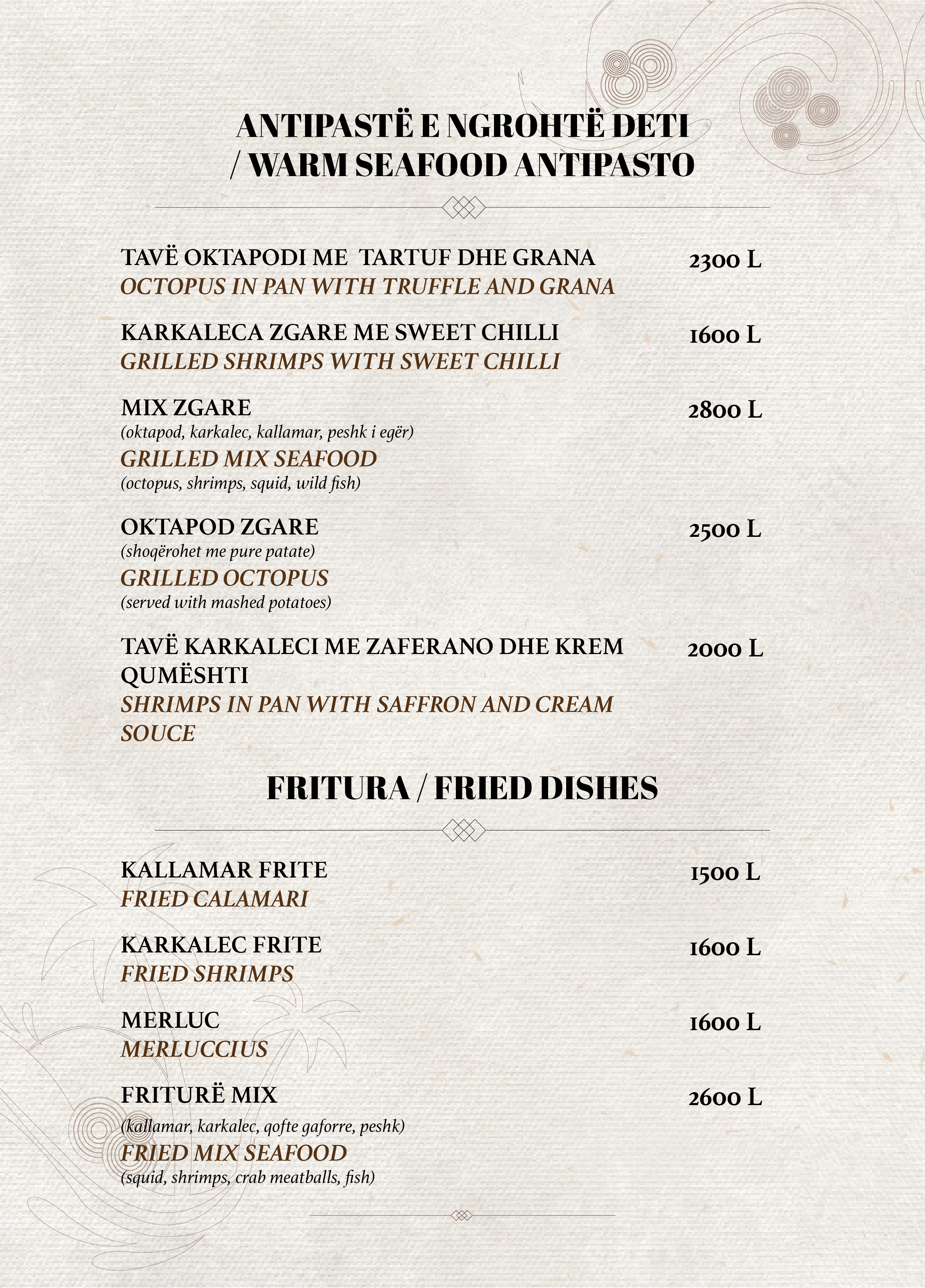 Menu Page 3