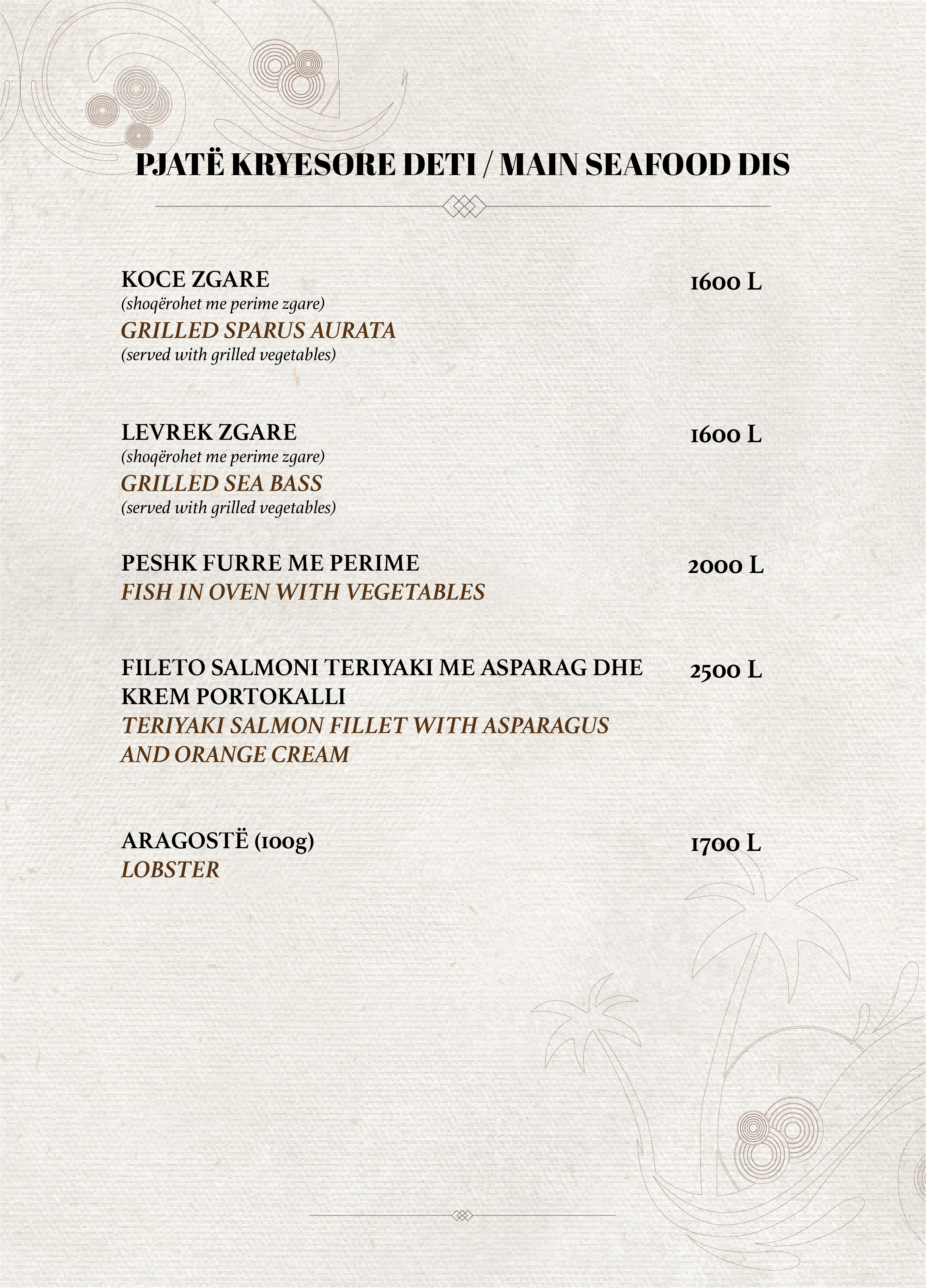 Menu Page 3